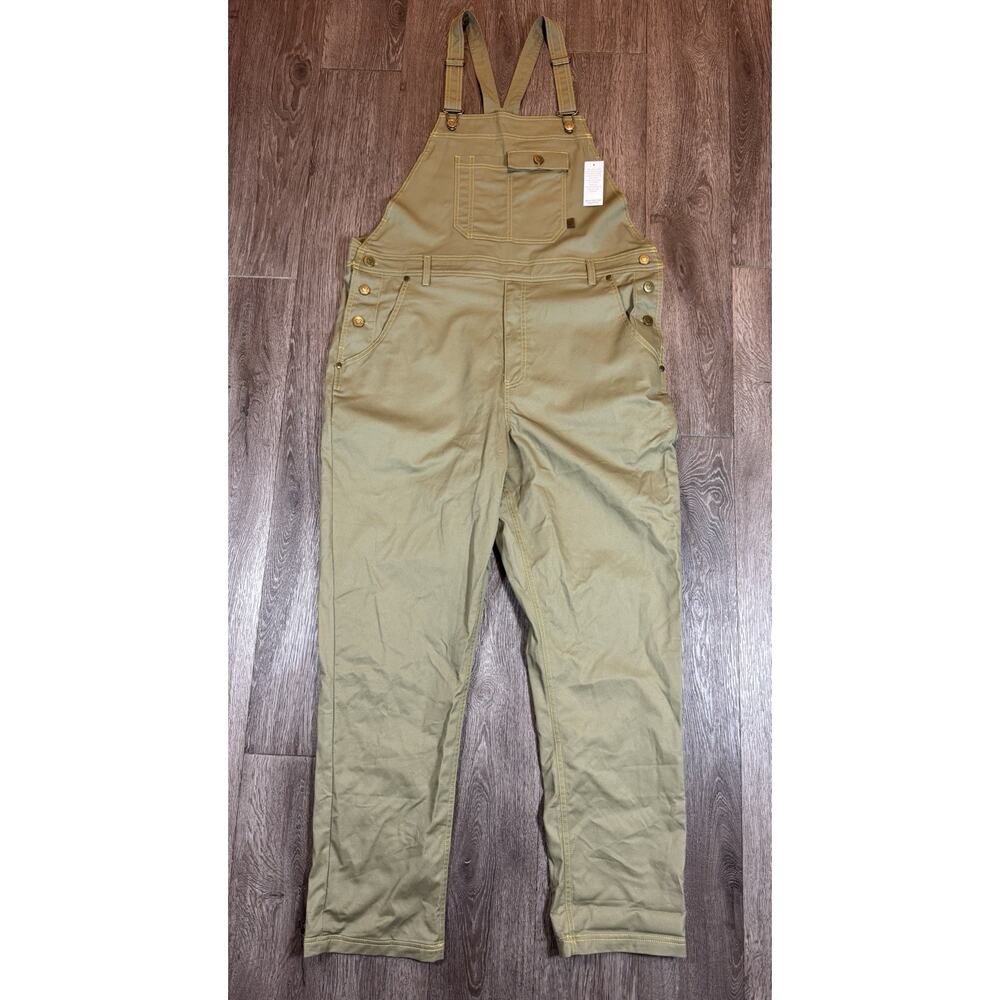 NEW Chefwear Overalls Men L Green Cook Farm Dairy Brew Hipster Restaurant Pant